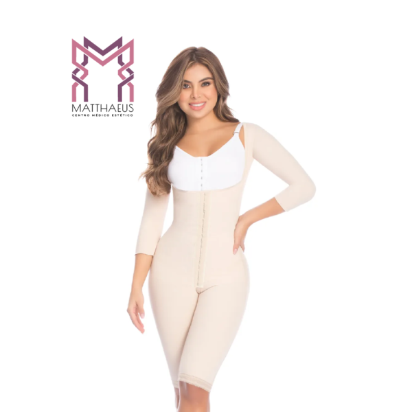Faja postquirurgica la rodilla con mangas y busto libre fit 360 - Image 2
